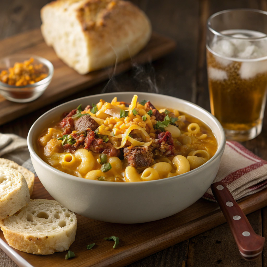 cheeseburger macaroni soup