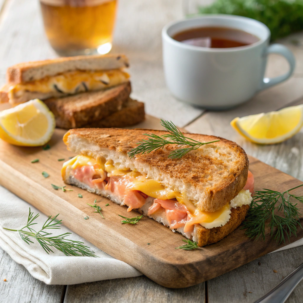 salmon grilled cheese