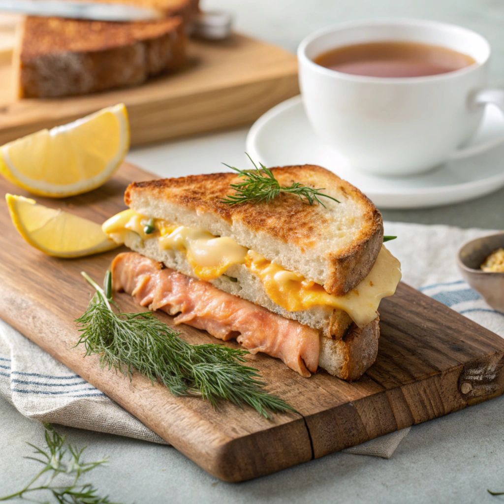 salmon grilled cheese