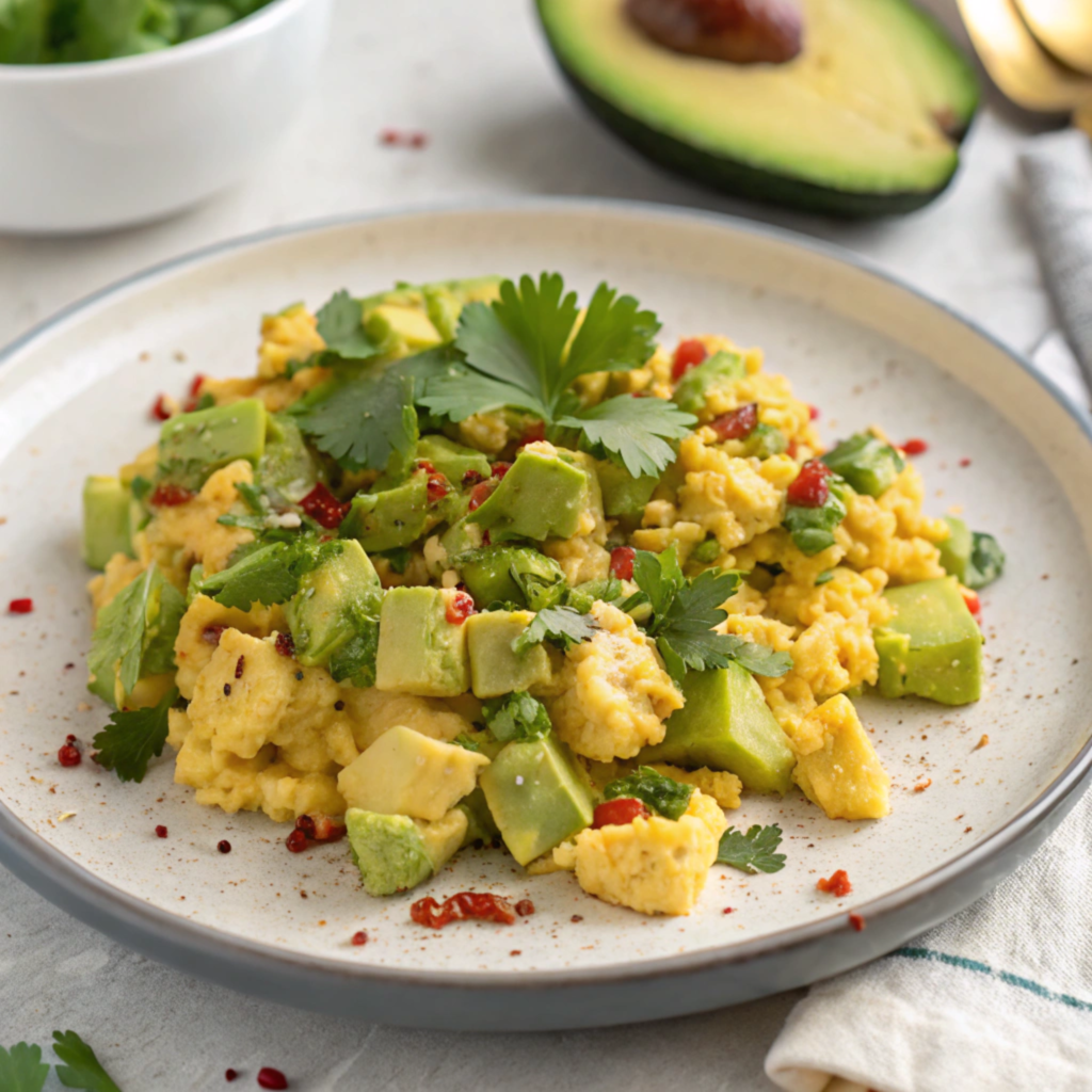 avocado scrambled eggs