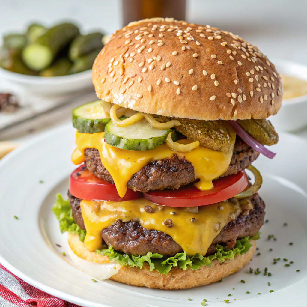 California Classic Double Cheeseburger - Ultimate Fast Food