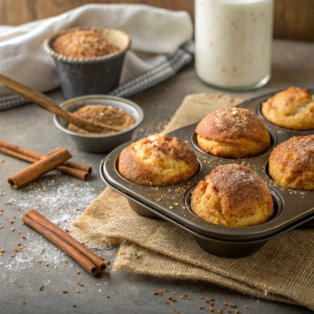 Muffins on a plate with fresh fruit and coffee