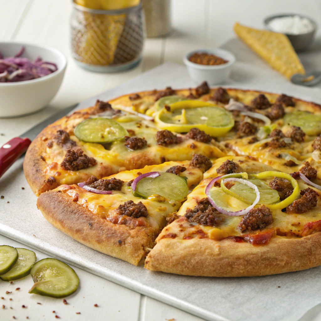 Hungry Howie's Cheeseburger Pizza 