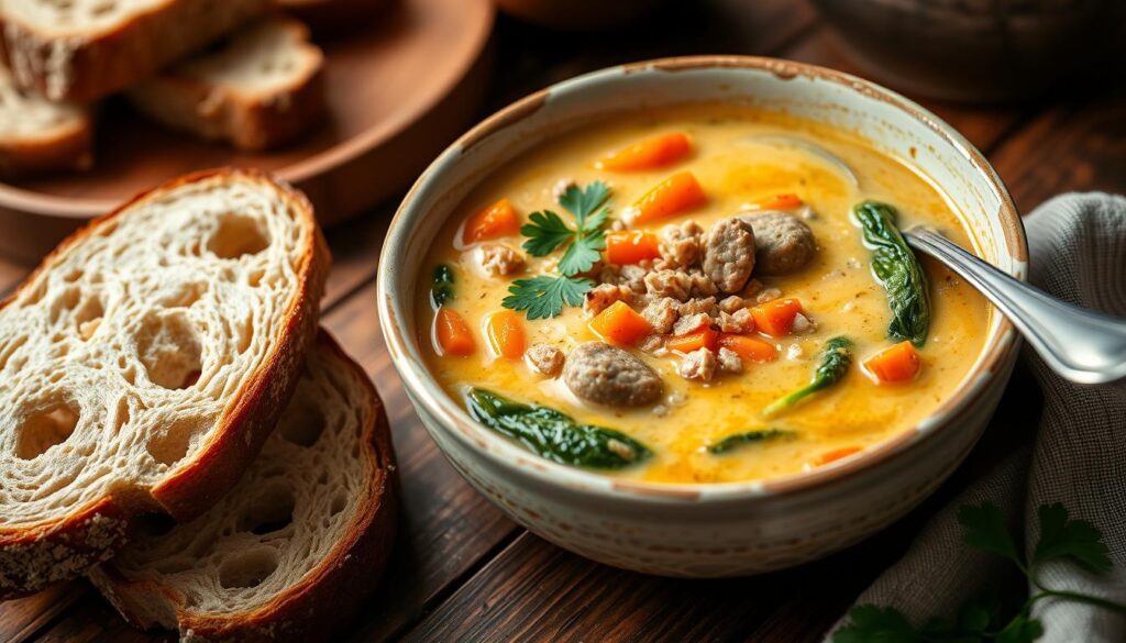 Parmesan Sausage Soup

