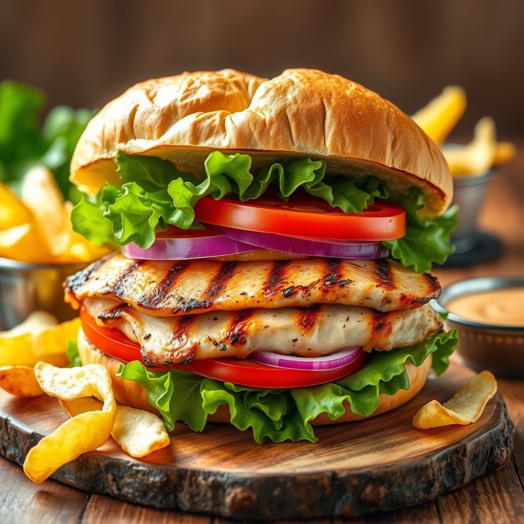 grilled chicken sandwich with a1 sauce recipe