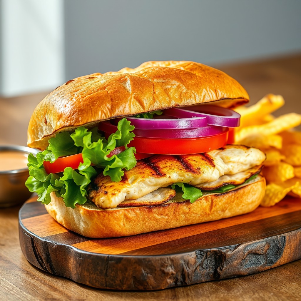 grilled chicken sandwich with a1 sauce recipe