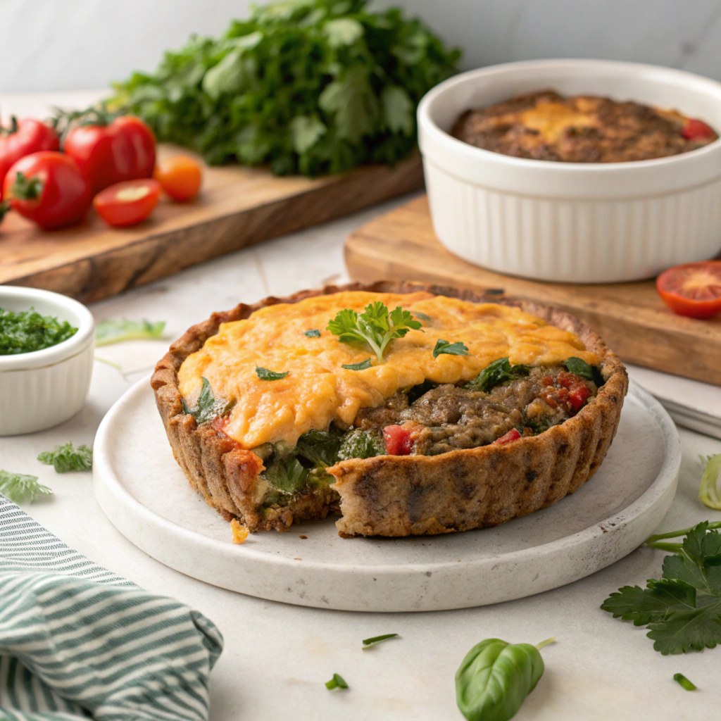 Optavia Cheeseburger Pie Recipe for Lean and Green