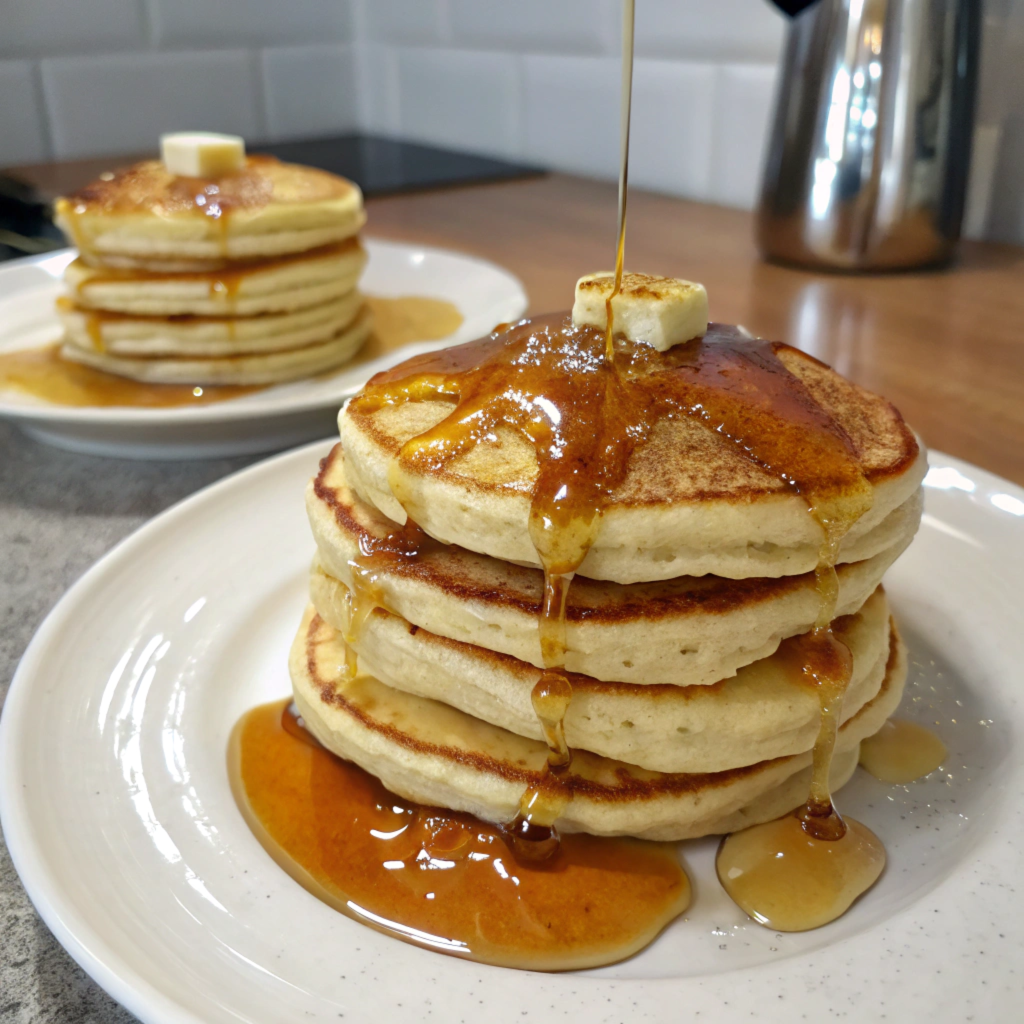 pancakes with syrup