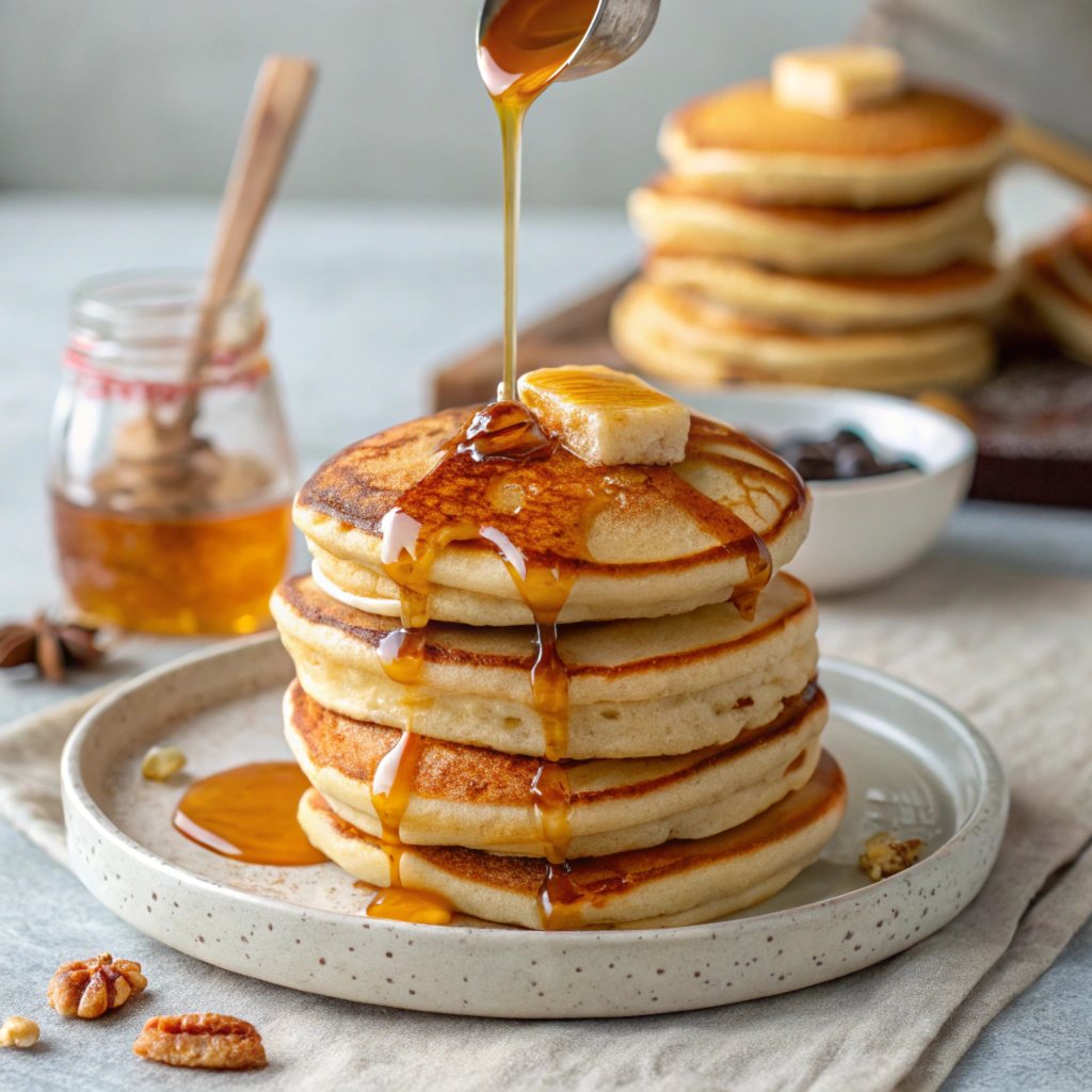 pancakes with syrup